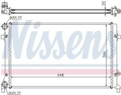 Radiateur moteur - NISSENS - 65277A - A3/S3/ALTEA/TOLEDO/OCTAVIA/VOLSKWAGEN